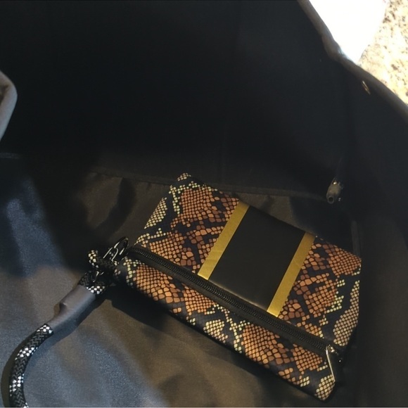 Python Animal Print Neoprene Tote Bag - Picture 6 of 6